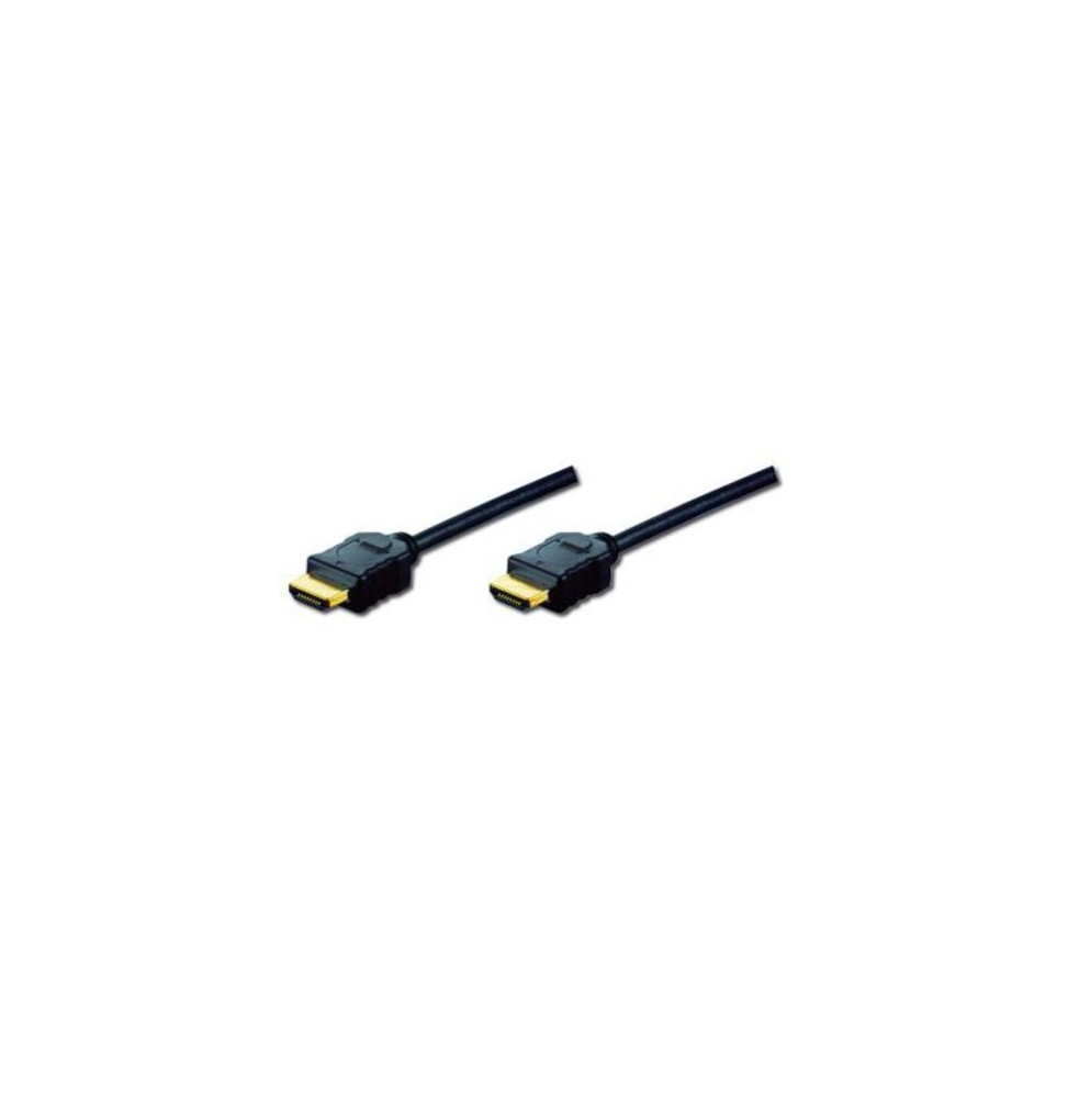 CAVO DIGITUS HDMI TO HDMI.M/M. 2MT. 4K 3D ETHERNET. CONNETTORI DORATI.TRIPLA SCH