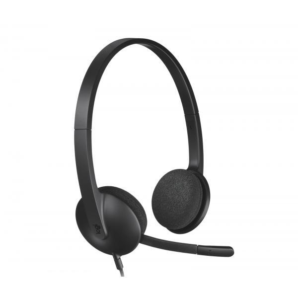 3733982 Logitech LOGITECH CUFFIE CON MICROFONO H340, USB