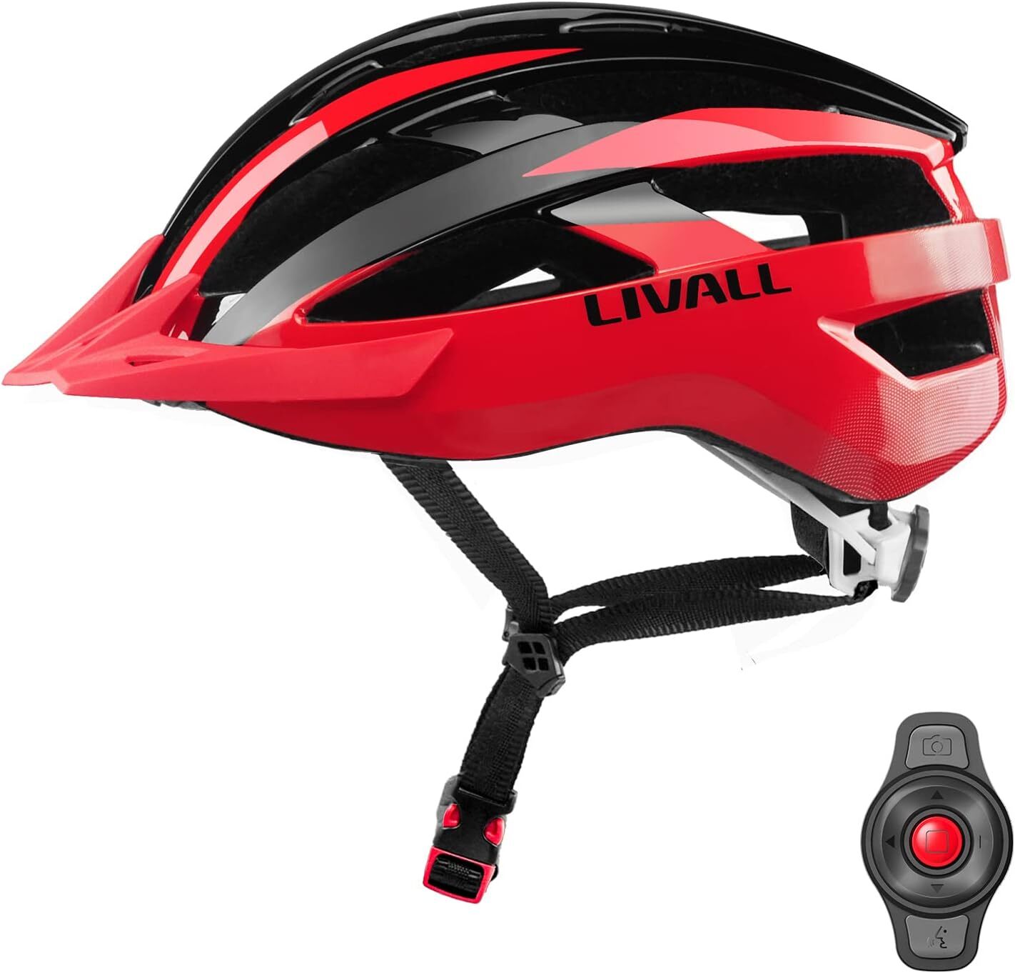Livall - Casco mountain bike Smart Livall MT1 NEO Rosso - Taglia L -