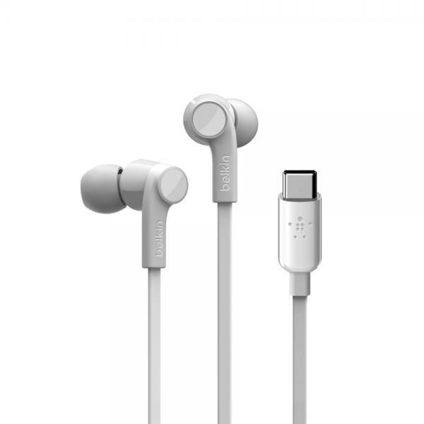 3661717 Belkin USB-C IN-EAR HEADPHONE BIANCO