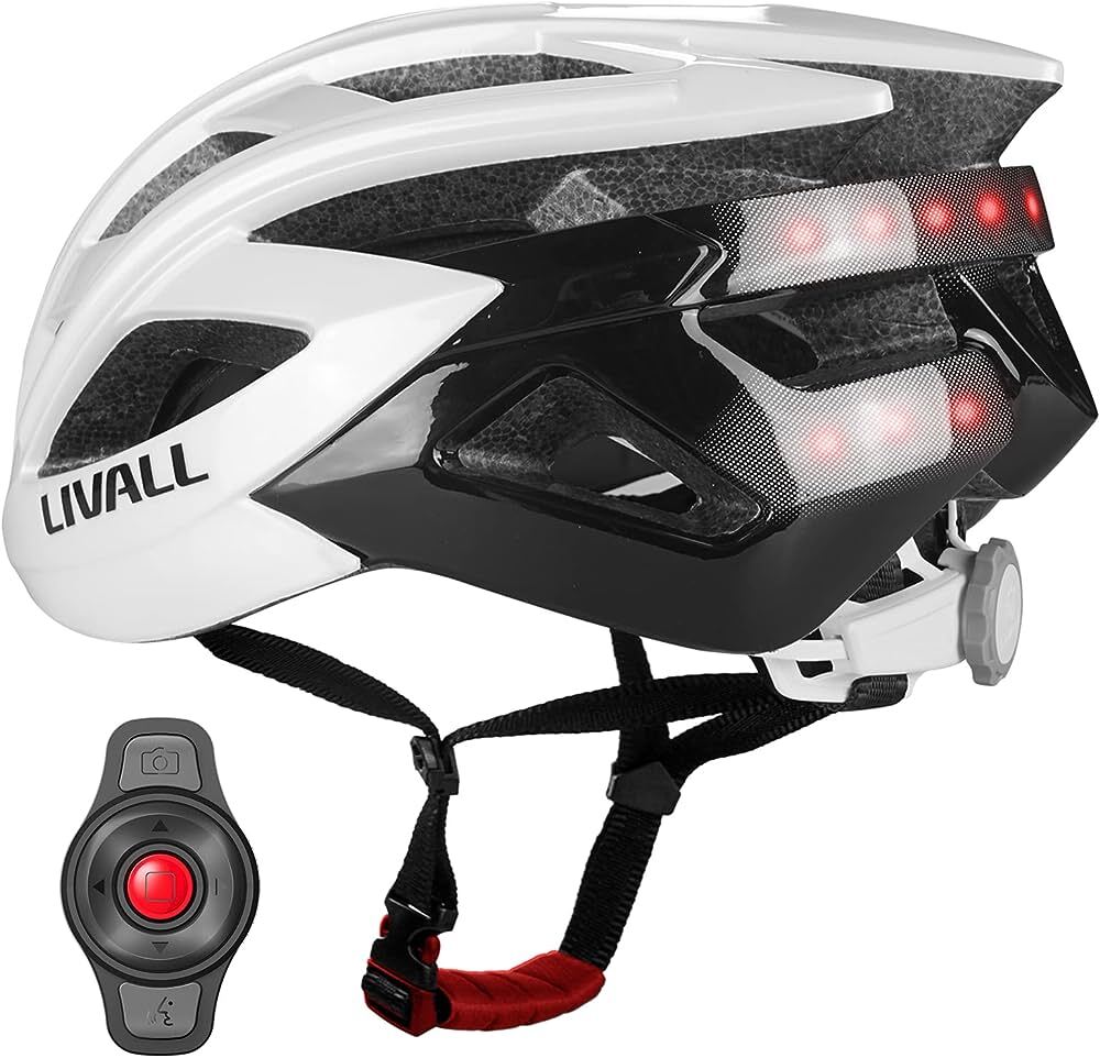 Livall - Casco bici da corsa Smart Livall BH60NEO Bianco -Tagl. Unica -