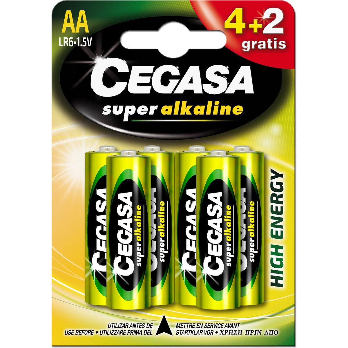 Batterie Cegasa LR06 1,5 V [4 Unità]