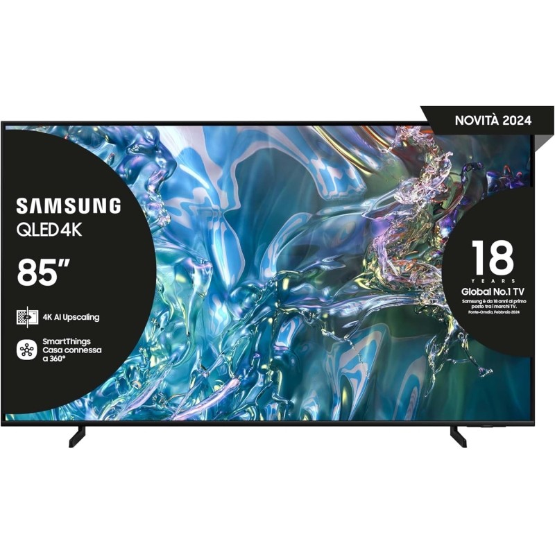 SAMSUNG  QE85Q60DAUXZT TV QLED 85'' ULTRA HD 4K SMART TV DVBT2/S2/HEVC WI-FI