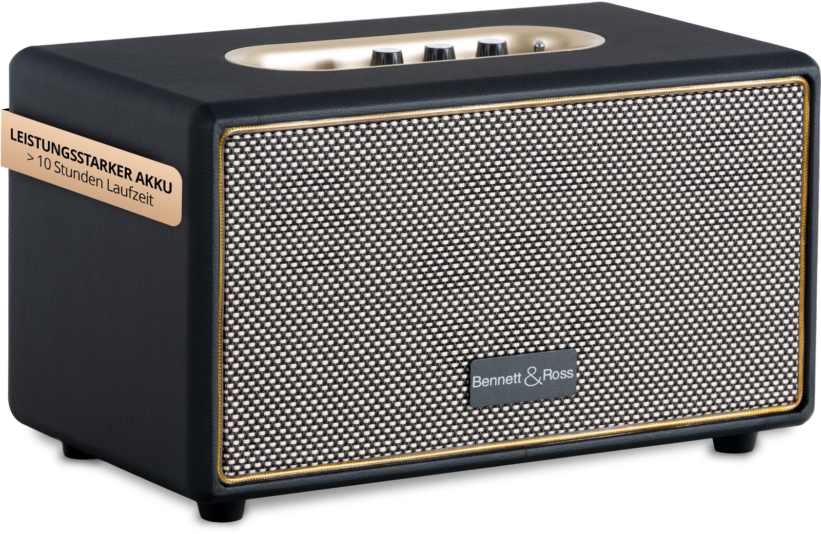 Altoparlante Bluetooth Vintage Cassa Stereo Retro Portable Batteria Speaker AUX