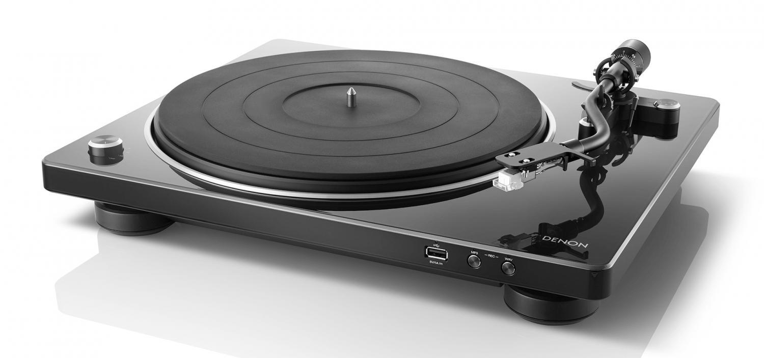 DENON Giradischi con Trasmissione a Cinghia 33 1/3,45,78 rpm Manuale DP-450USB