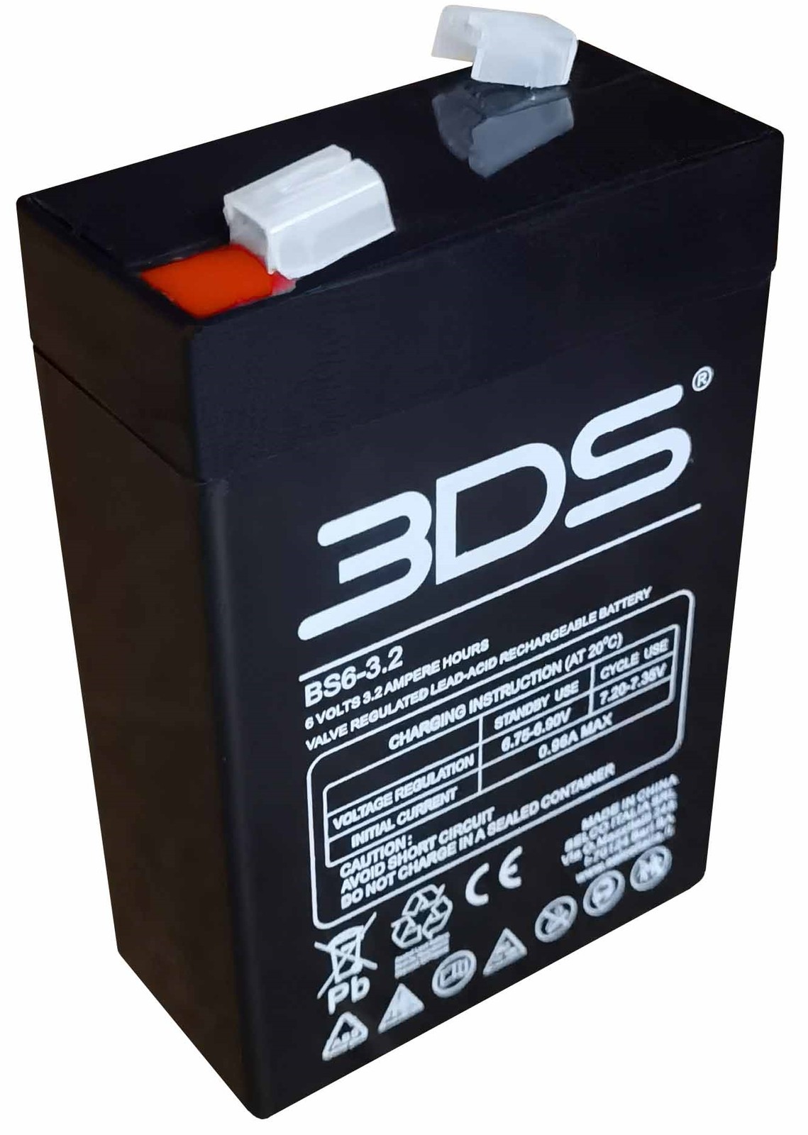 BS6-3.2 Bds Battery Agm 6v 3.2ah T1