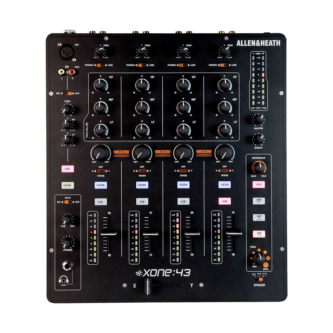 ALLEN & HEATH XONE:43 XONE 43 MIXER PROFESSIONALE PER DJ 4 CANALI ANALOGICO new