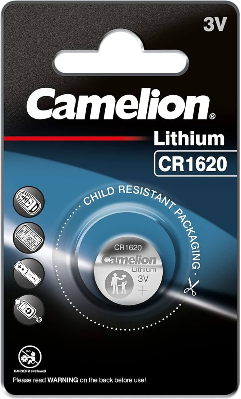 Batteria Al Litio Camelion CR1620 1 Pz.