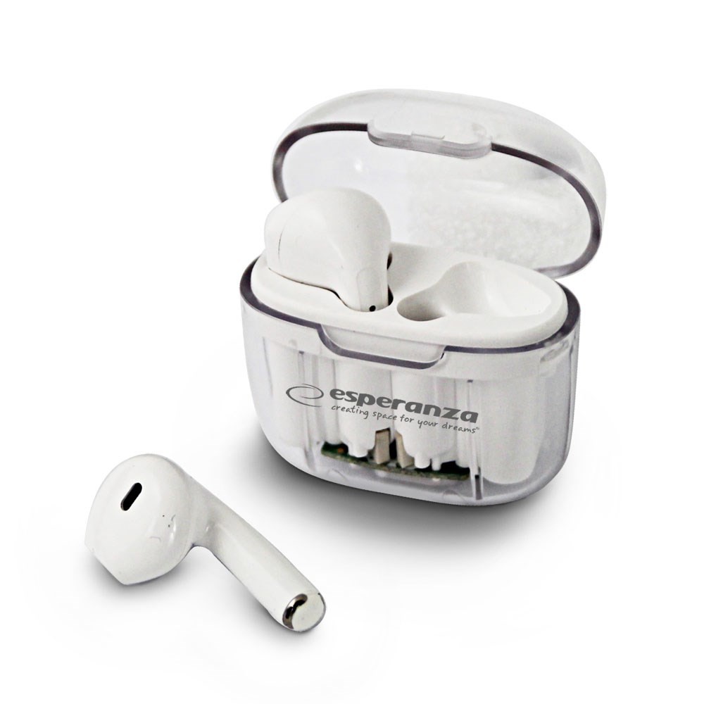 ESPERANZA EH237W Bluetooth In-Ear Headphone TWS White Cuffie