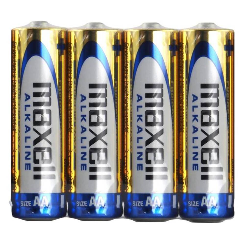 Maxell AA LR6 Batterie Alkaline Confezione Ristretto 4 Pz.