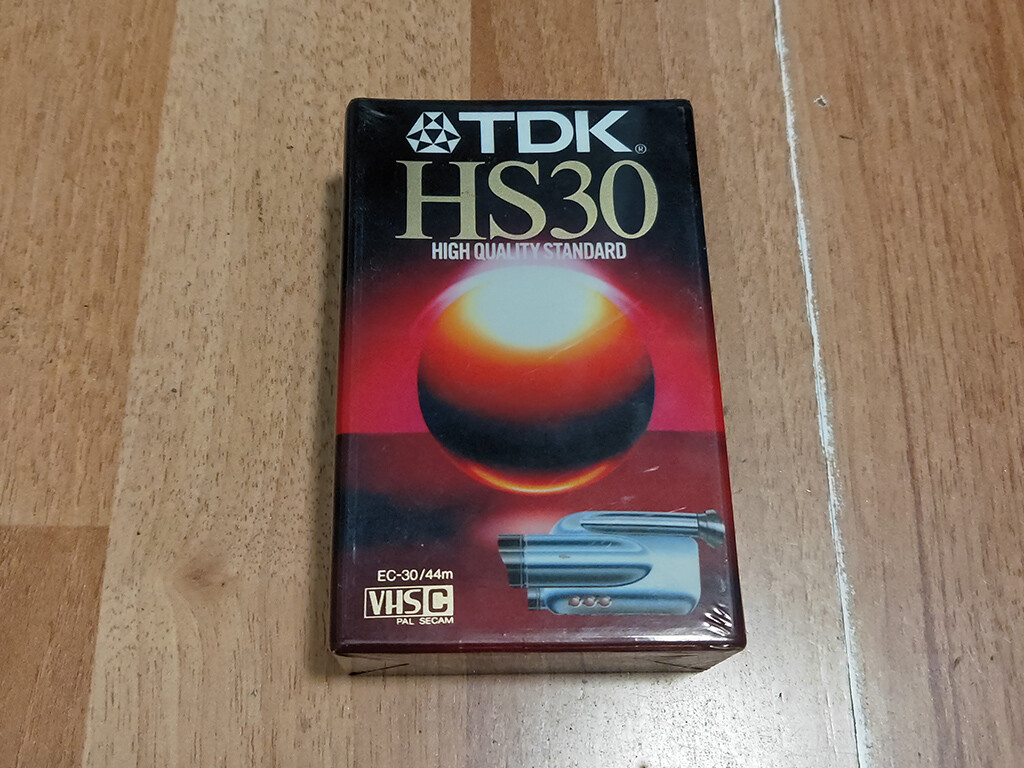 TDK HS30 VHS per telecamera ancora sigillata
