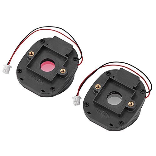 2PCS IR Cut Filter, HD CS IR-CUT CS Lens Mount Holder IRC Dual Filter Day (n8u)