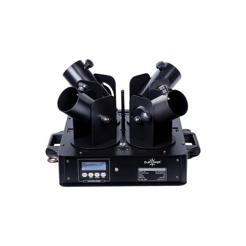 DJPower R-6 4-output electric confetti machine, long output distance, various co