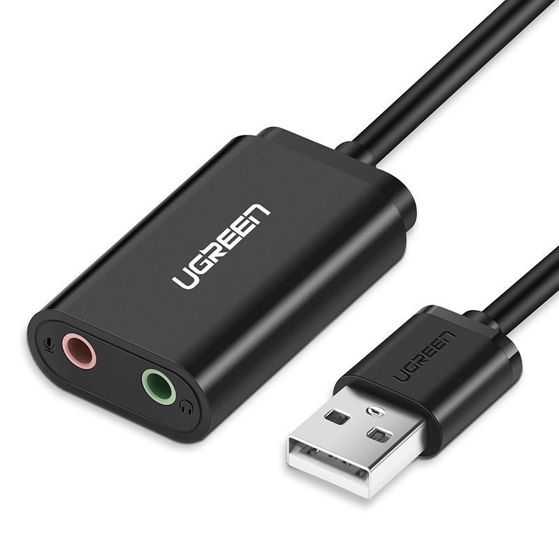 Adattatore Per Scheda Audio Esterna USB 2.0, Nero