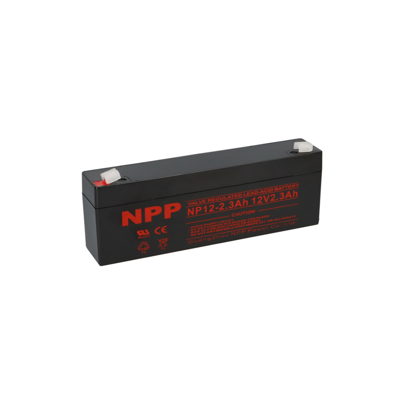 Batteria al Piombo 12V 2.3Ah Ricaricabile per UPS, Allarmi, Sicurezza