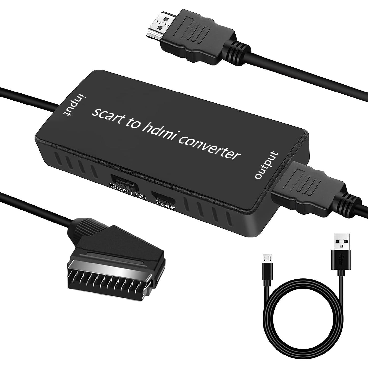 Adattatore scart hdmi per tv scart to hdmi convertitore scart hdmi,cavo scart hd