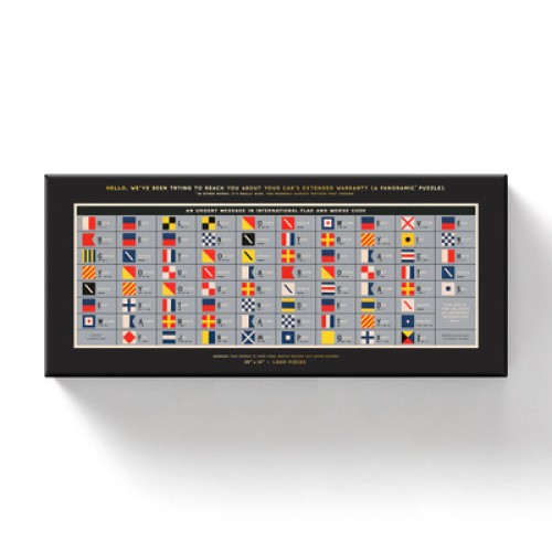 An Urgent Message 1,000 Piece Panoramic Puzzle by Galison Mudpuppy [Gift/Card]