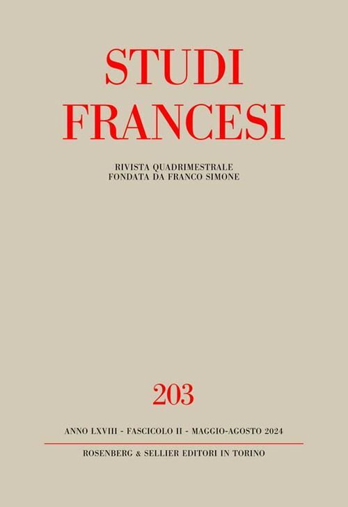 Libri Studi Francesi #203