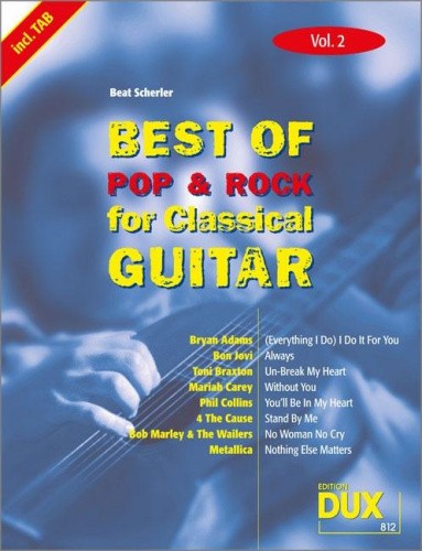 Best Of Pop & Rock for Classical Guitar 2 [German] by Scherler, Beat
