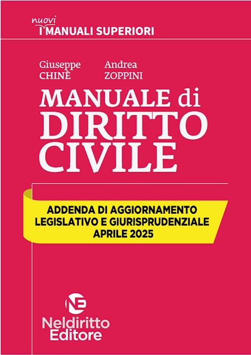 MANUALE SUPERIORE DI CIVILE - ADDENDA DI AGGIORNAMENTO - APRILE 2025  - CHINE'