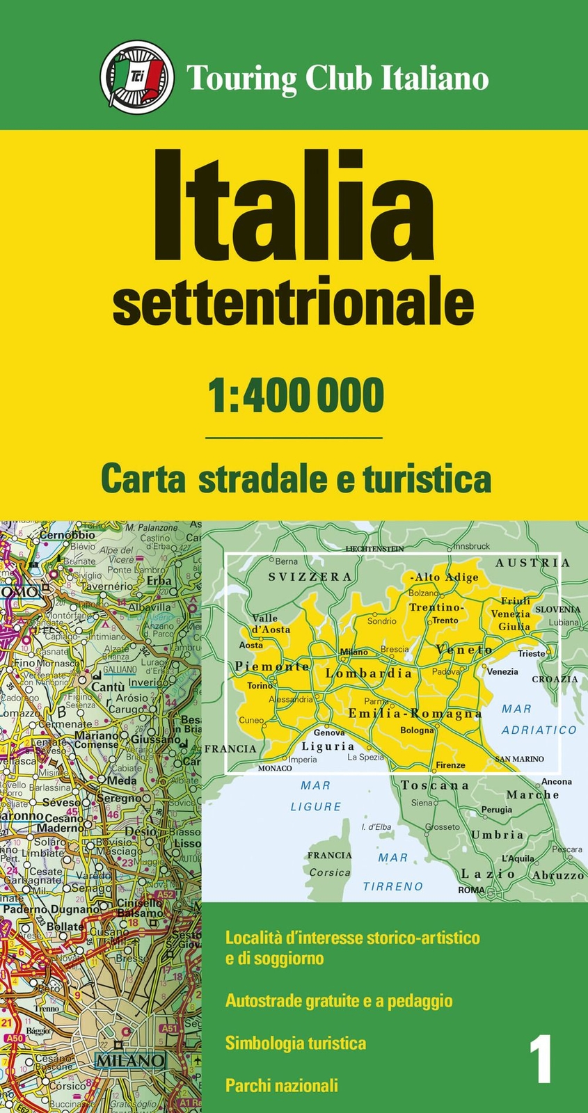 Libri Italia Settentrionale 1:400.000. Carta Stradale E Turistica