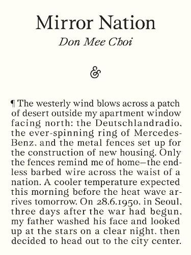 Don Mee Choi Mirror Nation (Tascabile)