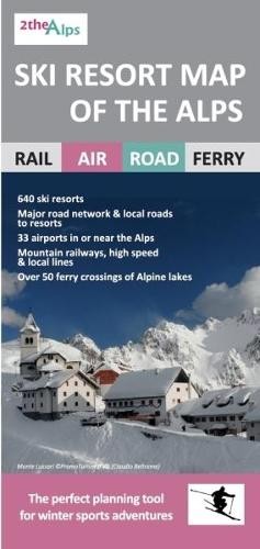 Ski Resort Map of the Alps (Map)