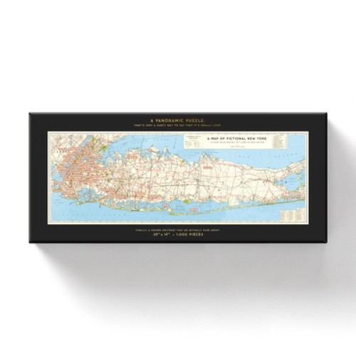 NYC Map 1,000 Piece Panoramic Puzzle by Galison Mudpuppy [Gift/Card]