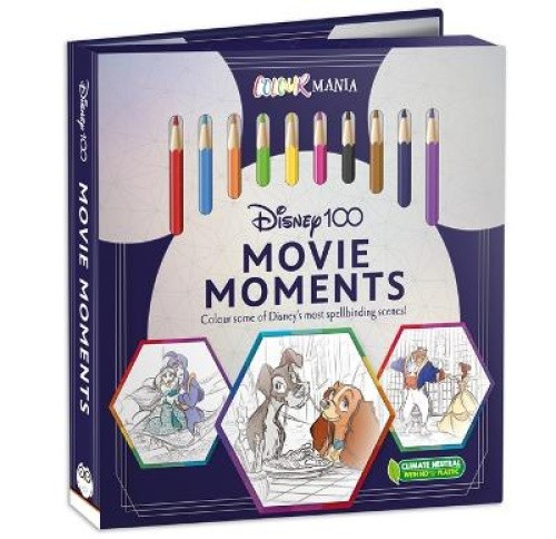 Disney 100: Movie Moments (Colouring Book and Pencil Set) by Walt Disney