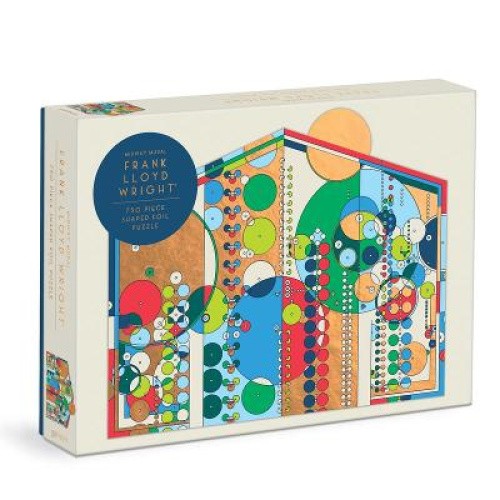 Frank Lloyd Wright Midway Mural 750 Piece Shaped Foil Puzzle by Galison [Jigsaw]