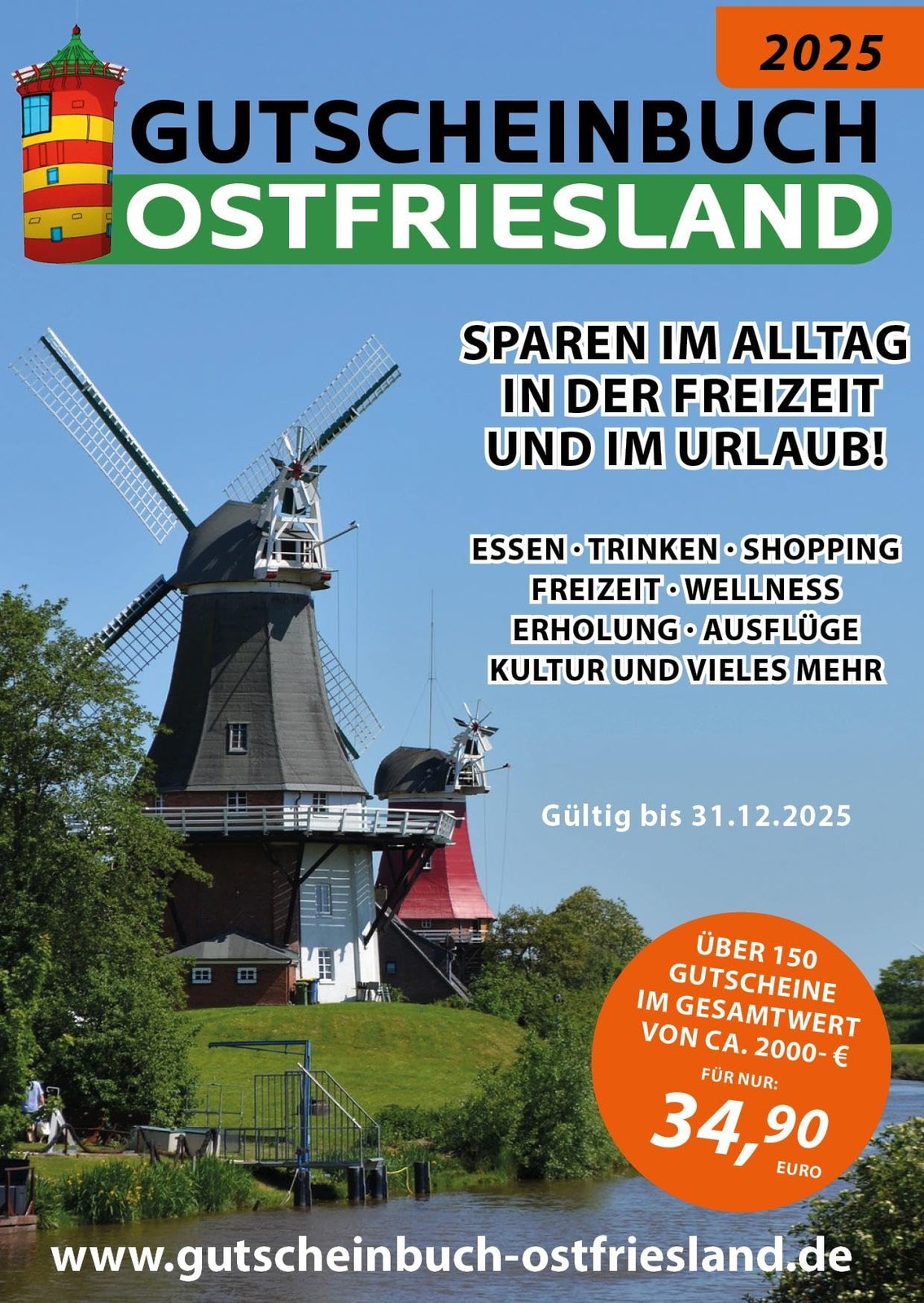 K. Frano-System Gutscheinbuch 2025 Ostfriesland inkl. WHV: Sparen im (Tascabile)