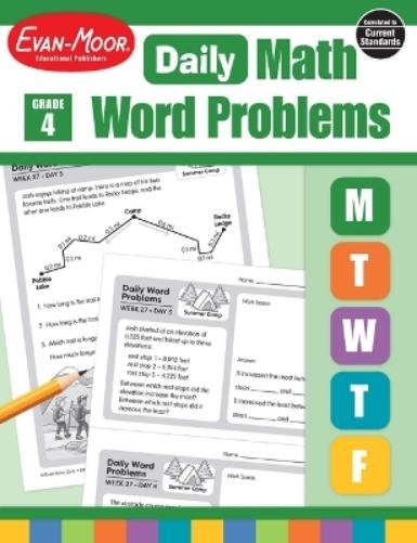 Daily Word Problems Math, Grade 4 Teacher Edition (Tascabile)