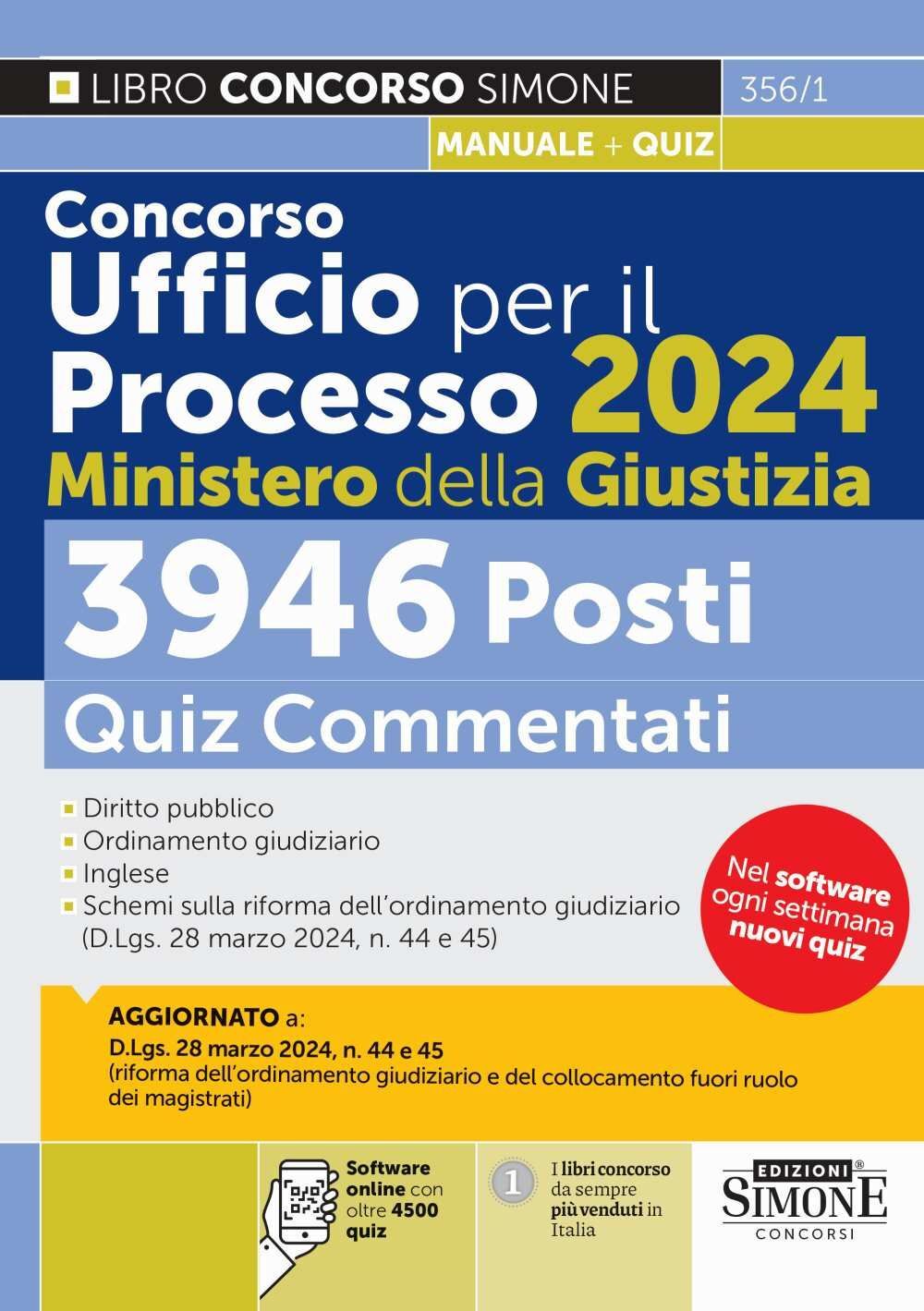Libro Nuovo - Concorso Ufficio Per Il Processo 2024 Ministero Della Giustizia. 3