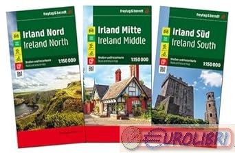 9783707923223   Irland, Straßen- und Freizeitkarten. Set 1:150.000: 3 Blätter in