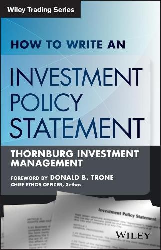 Rocco DiBruno How to Write an Investment Policy Statement (Tascabile)