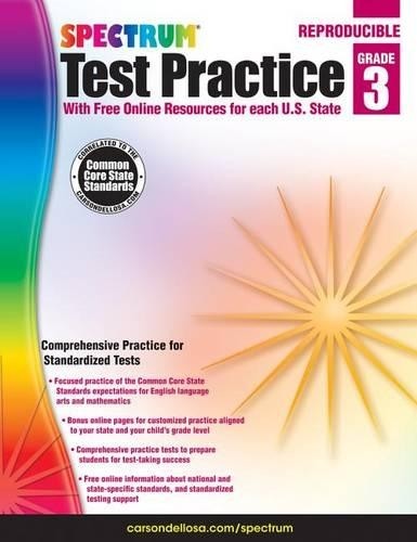 Spectrum Carson Dellosa Education Spectrum Test Practice, Grade 3 (Tascabile)
