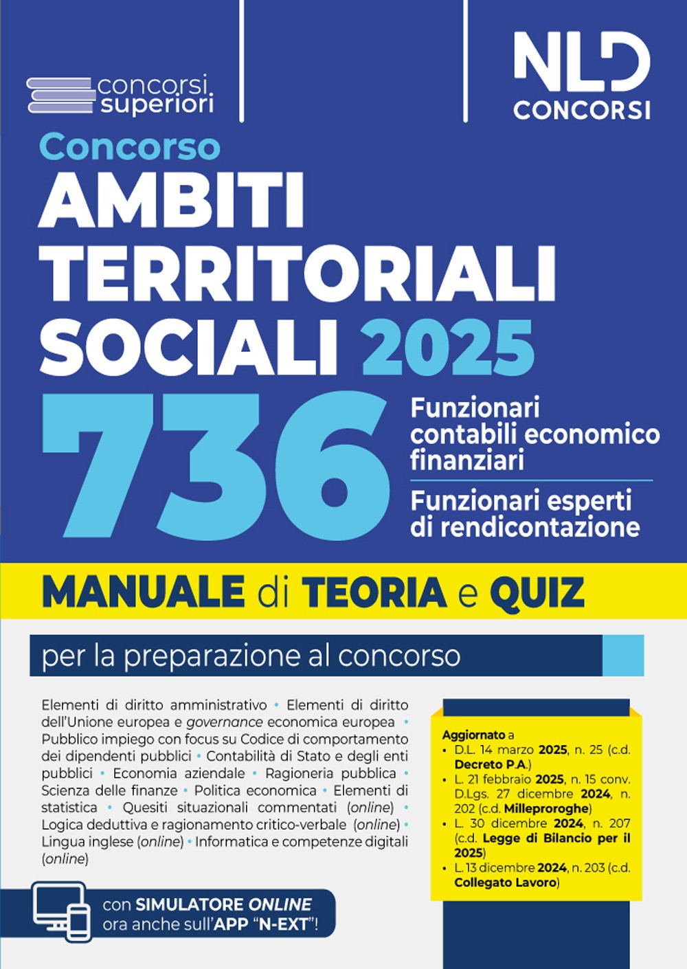 Manuale Concorso ATS, Ambiti Territoriali Sociali, per 736 funzionari cont...
