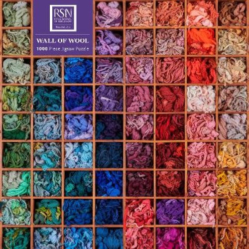 Adult Sustainable Jigsaw Puzzle: Royal School of Needlework: Wall of Wool: