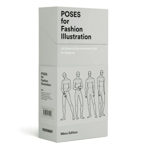 Poses for Fashion Illustration - Mens (Card Box) by Fashionary [Gift/Card]