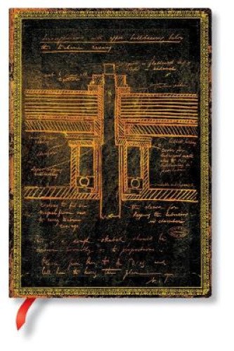 FB TESLA, SKETCH OF A TURBINE MIDI, LIN by Paperblanks [Notebook / blank book]
