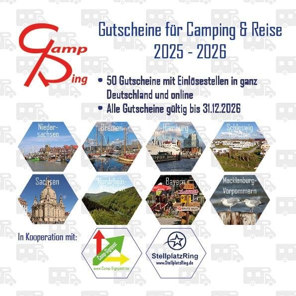 Sylvana Rosenkra CampRing 2025 - 2026: Gutscheine für Camping & Rei (Tascabile)