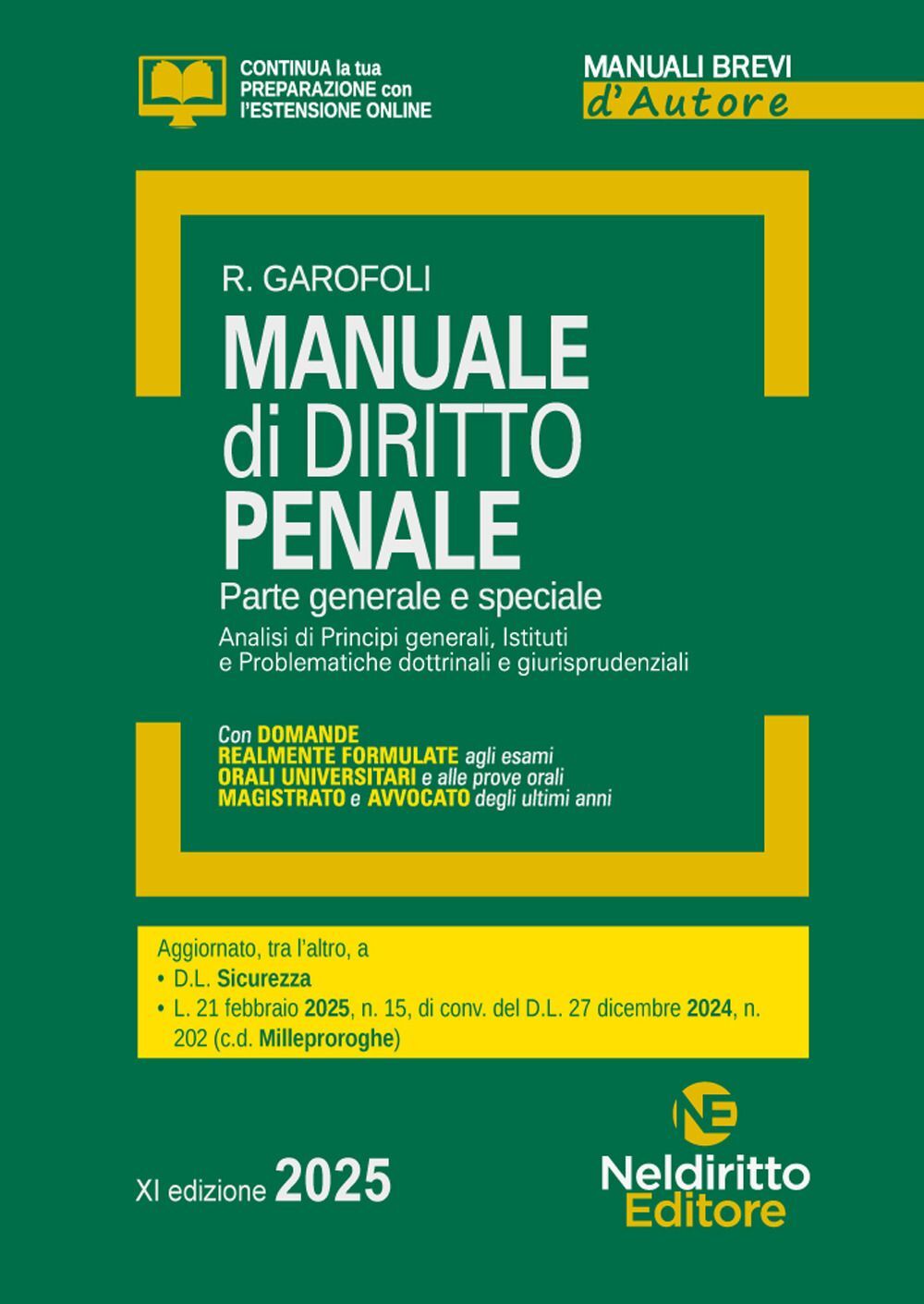 Libri Roberto Garofoli - Manuale Di Diritto Penale. Parte Generale E Speciale 20