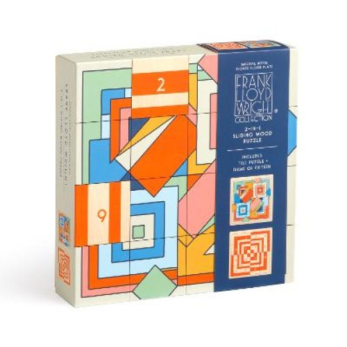 Frank Lloyd Wright Imperial Hotel 2-in-1 Sliding Wood Puzzle [TOY]