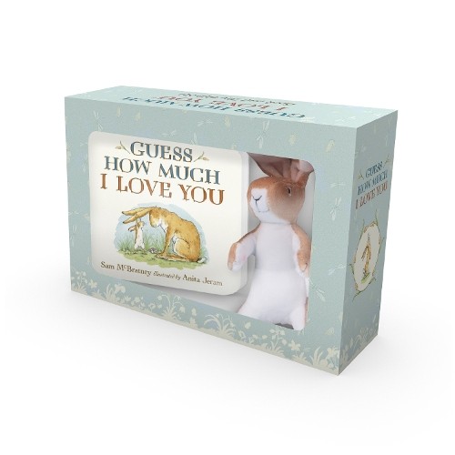 Sam McBratney Guess How Much I Love You: Deluxe Book and Toy  (Libro di cartone)