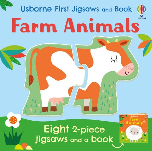 Usborne First Jigsaws: Farm Animals (Usborne First Jigsaws and Book) [Paperback]