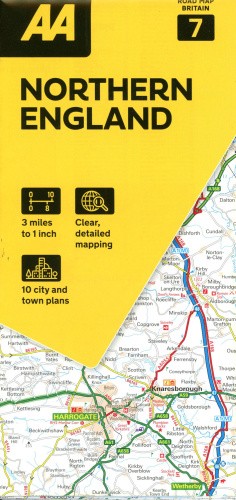 AA Road Map Northern England (AA Road Map Britain series) [Sheet map, folded]