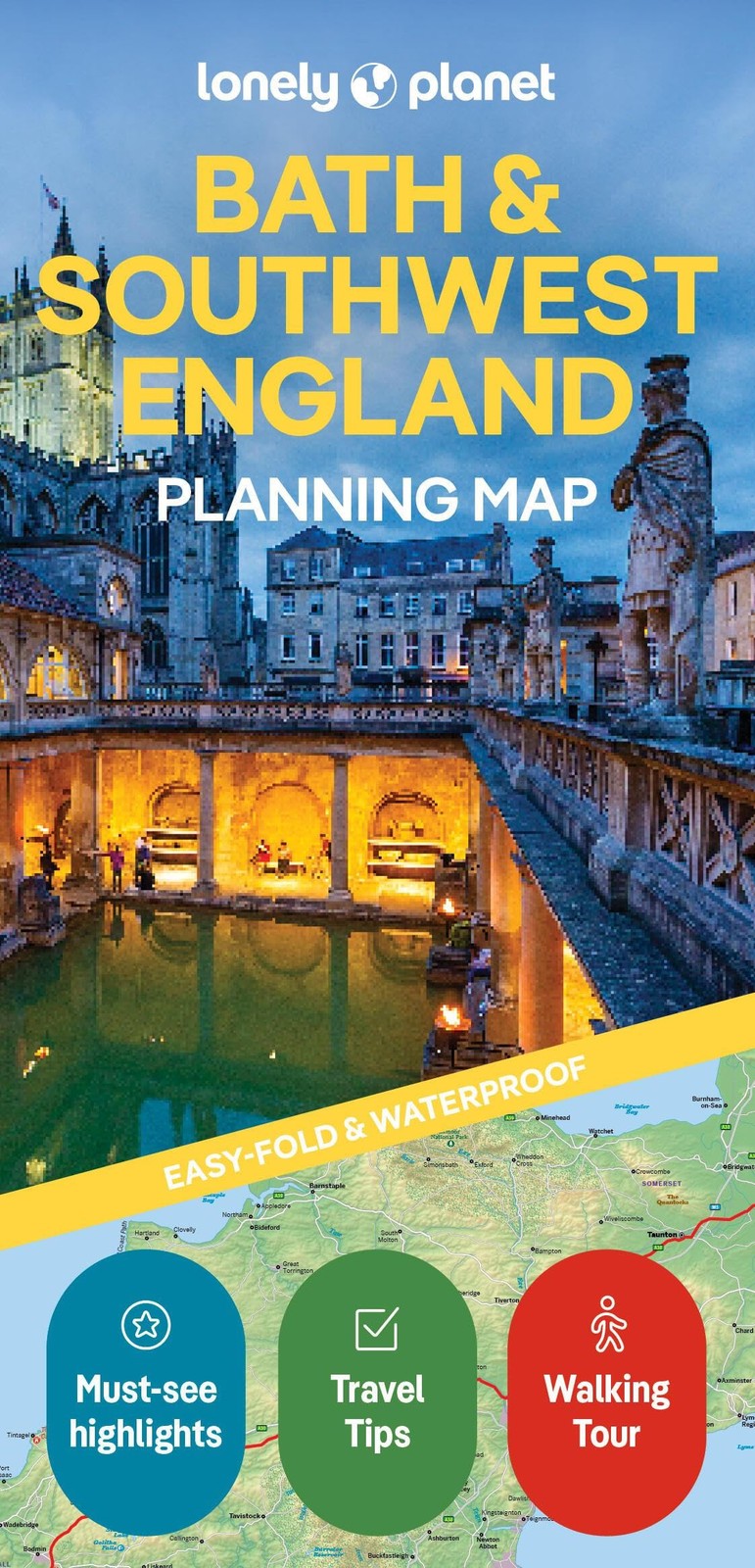 Lonely Planet Lonely Planet Bath & Southwest England Planning Map (Map) Map