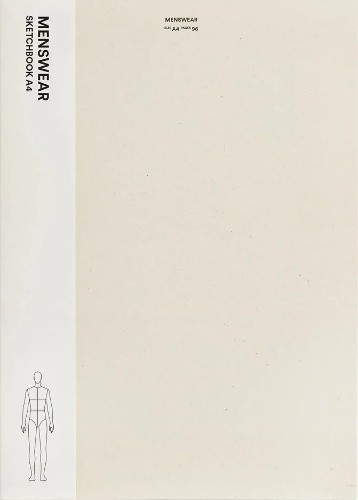 Fashionary Menswear Sketchbook A4 by Fashionary [Hardback]