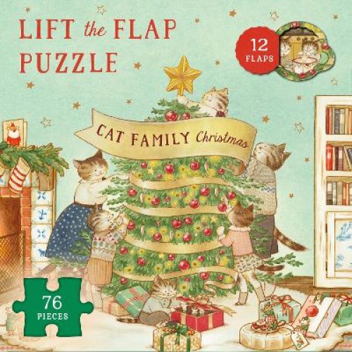 Cat Family Christmas Lift-the-Flap Puzzle: Count down to Christmas: 12 flaps: