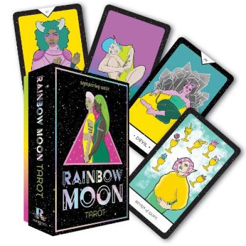 Rainbow Moon Tarot: 78 Card Deck and 144 Page Book by Sam West [Cards]